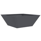 Vaso da giardino Antracite 40 x 40 x 15 cm