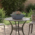 Vaso da giardino 5 pcs Antracite 40 x 40 x 15 cm