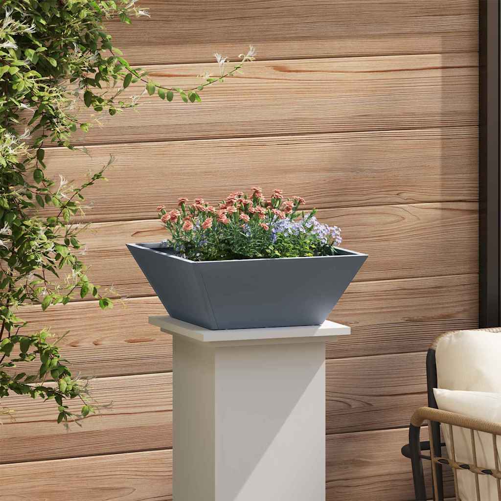 Vaso da giardino 5 pcs Antracite 40 x 40 x 15 cm