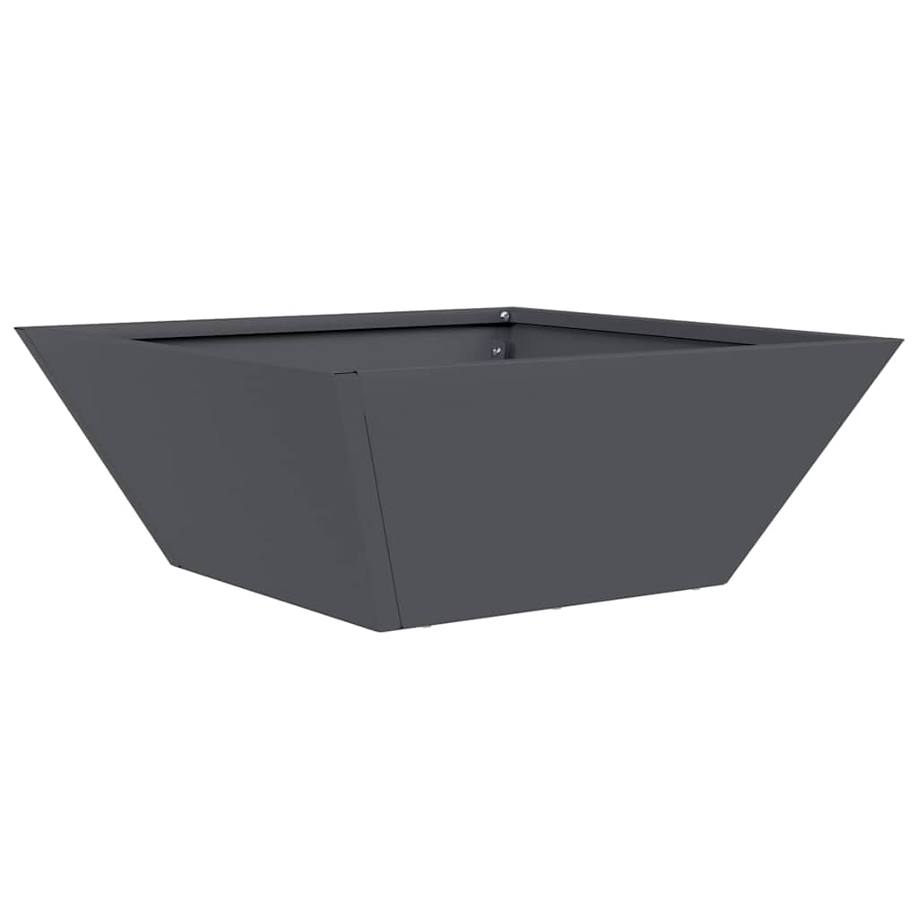 Vaso da giardino 5 pcs Antracite 40 x 40 x 15 cm