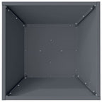 Vaso da giardino 5 pcs Antracite 40 x 40 x 15 cm