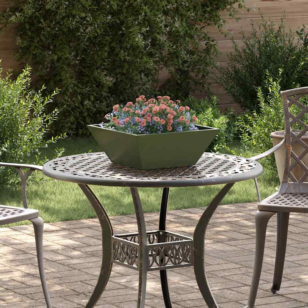 Vaso da giardino 5 pcs Verde oliva 40 x 40 x 15 cm