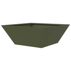 Vaso da giardino 5 pcs Verde oliva 40 x 40 x 15 cm