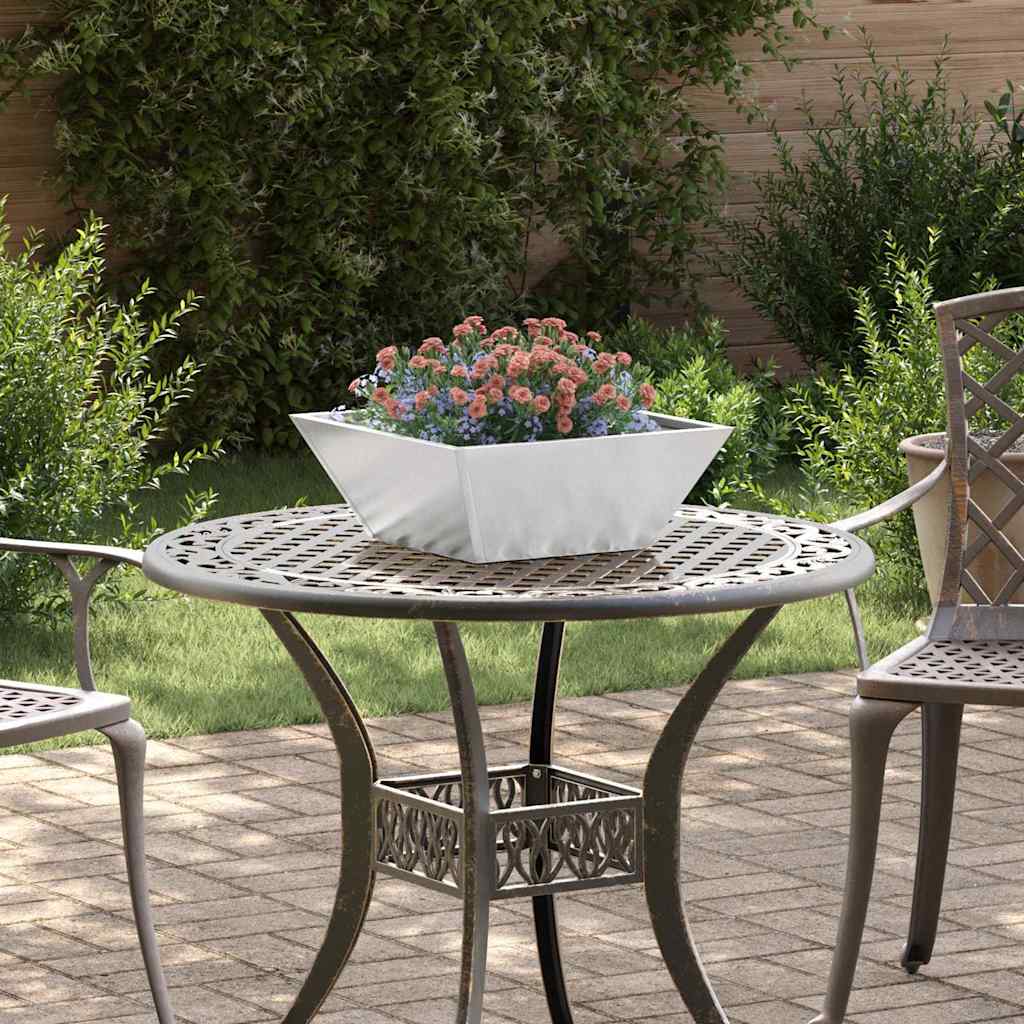 Vaso da giardino Argento 40 x 40 x 15 cm Acciaio inossidabile