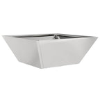 Vaso da giardino Argento 40 x 40 x 15 cm Acciaio inossidabile