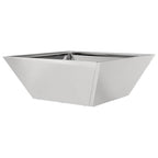 Vaso da giardino Argento 40 x 40 x 15 cm Acciaio inossidabile