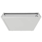 Vaso da giardino Argento 40 x 40 x 15 cm Acciaio inossidabile