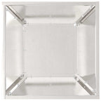 Vaso da giardino Argento 40 x 40 x 15 cm Acciaio inossidabile