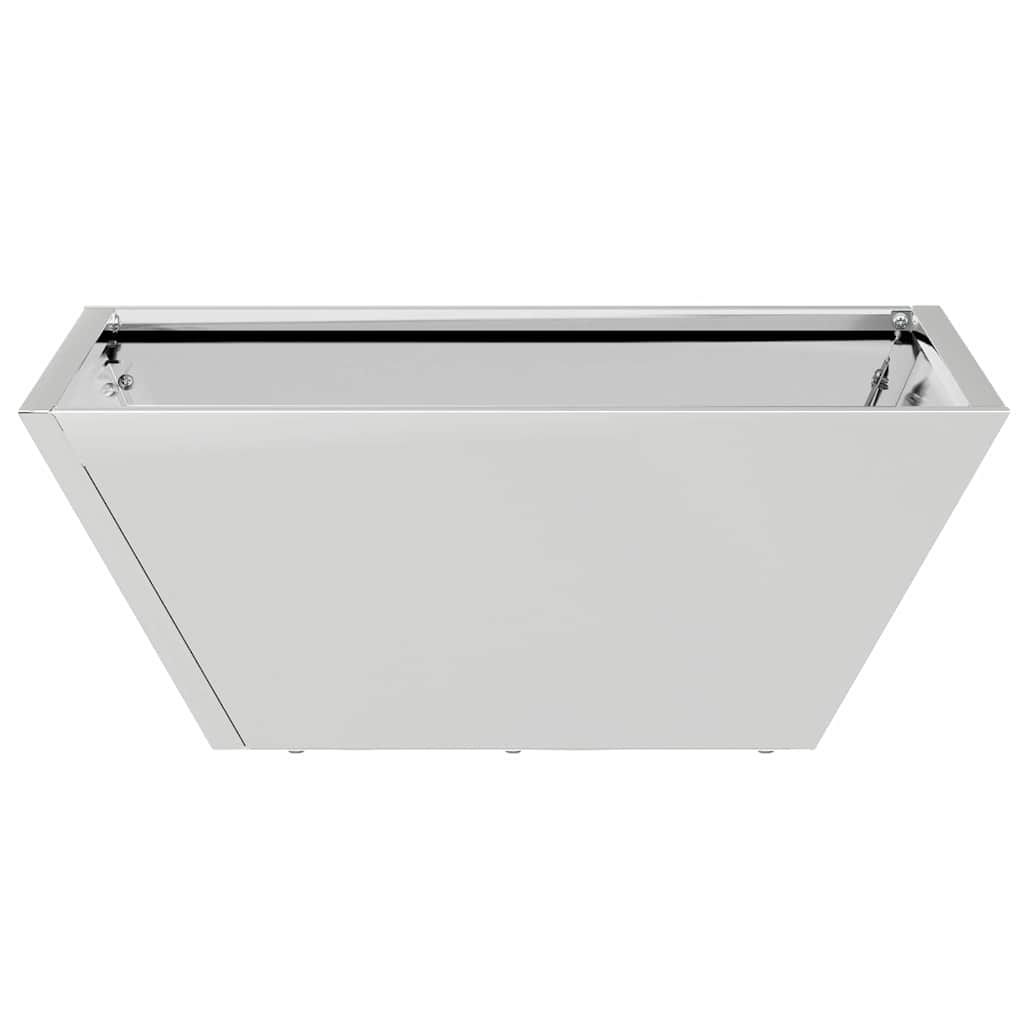 Vaso da giardino 5 pcs Argento 40 x 40 x 15 cm