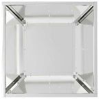 Vaso da giardino Argento 40 x 40 x 15 cm Acciaio zincato