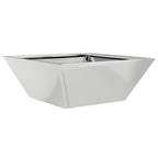 Vaso da giardino 5 pcs Argento 40 x 40 x 15 cm Acciaio zincato