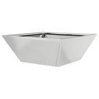 Vaso da giardino 5 pcs Argento 40 x 40 x 15 cm Acciaio zincato