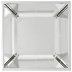 Vaso da giardino 5 pcs Argento 40 x 40 x 15 cm Acciaio zincato