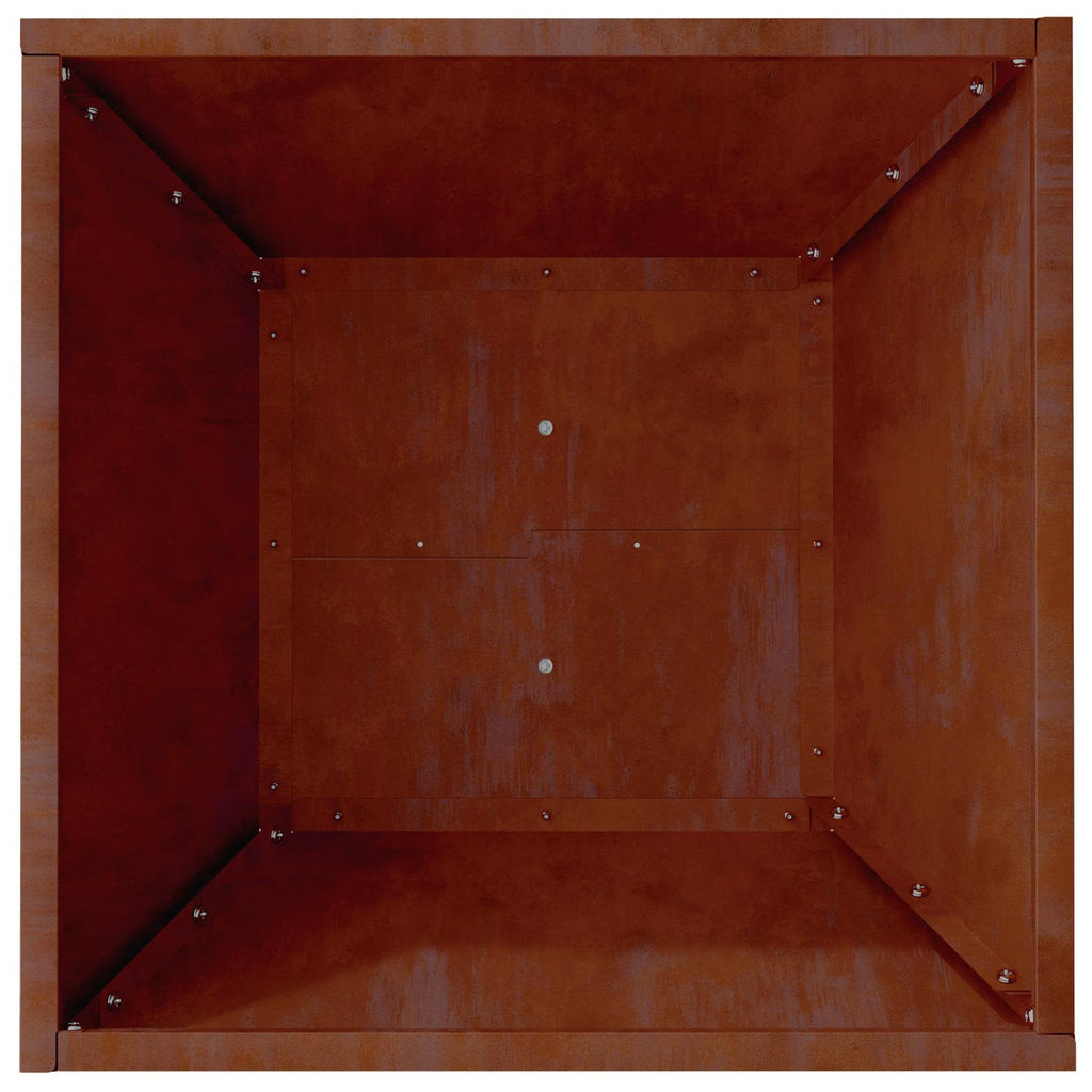 Vaso da giardino Ruggine 40 x 40 x 15 cm