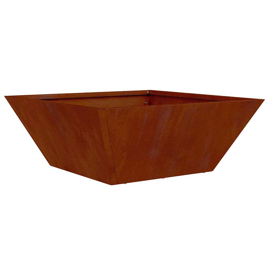 Vaso da giardino 5 pcs Ruggine 40 x 40 x 15 cm
