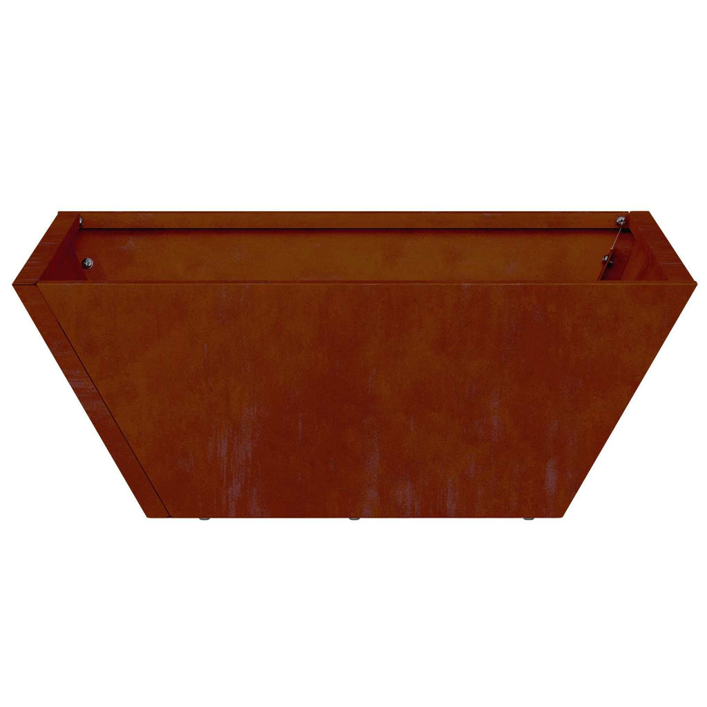 Vaso da giardino 5 pcs Ruggine 40 x 40 x 15 cm