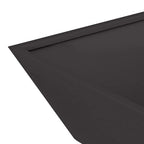Vaso da giardino Nero 50 x 50 x 15 cm Acciaio laminato a freddo
