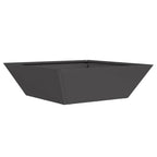 Vaso da giardino 5 pcs Nero 50 x 50 x 15 cm