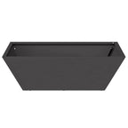Vaso da giardino 5 pcs Nero 50 x 50 x 15 cm