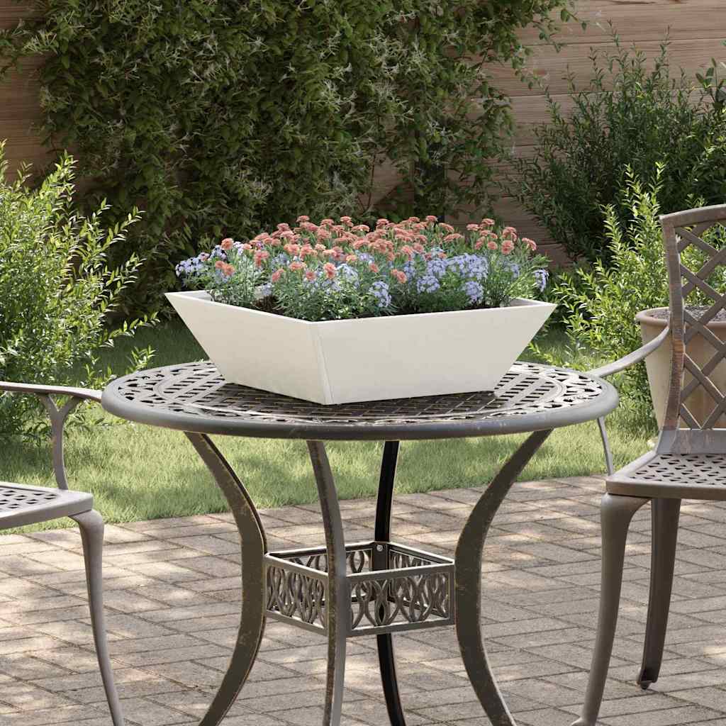 Vaso da giardino Bianco 50 x 50 x 15 cm