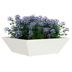 Vaso da giardino Bianco 50 x 50 x 15 cm