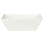 Vaso da giardino Bianco 50 x 50 x 15 cm