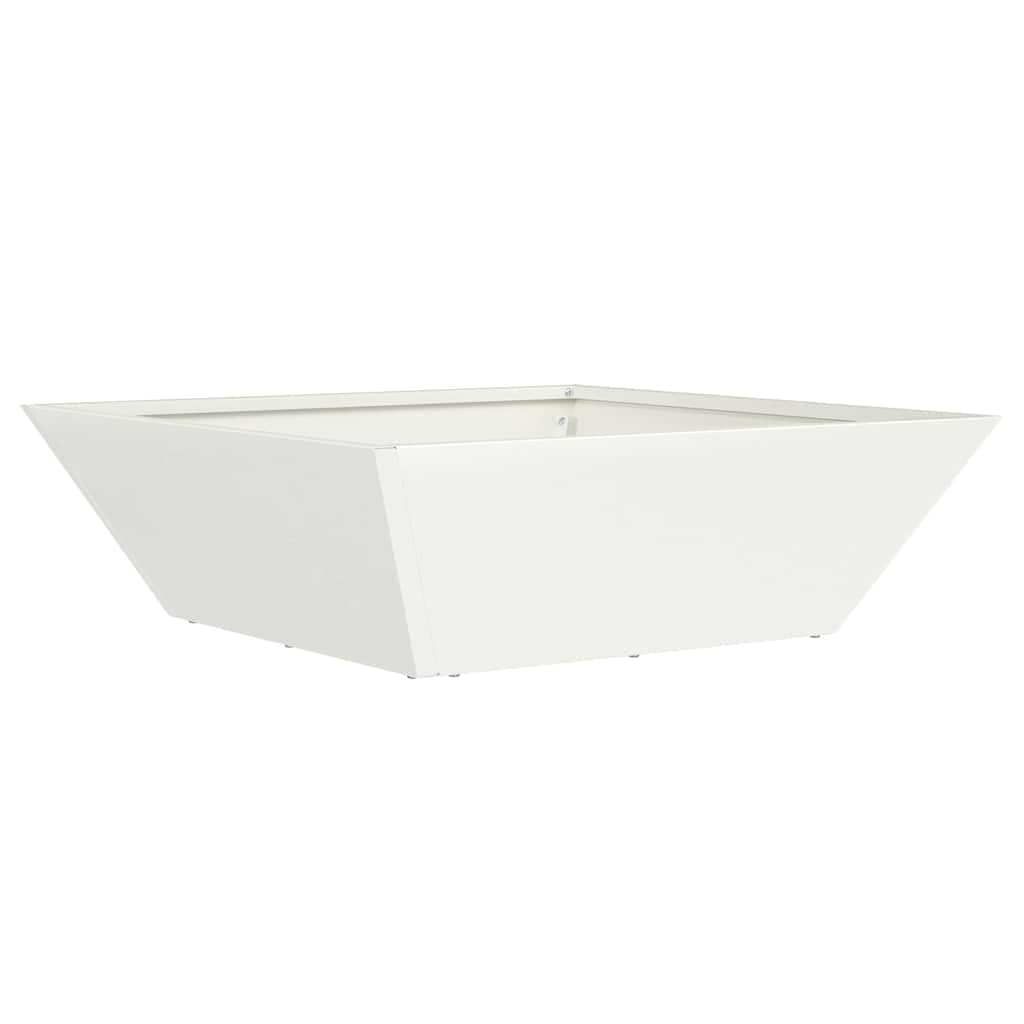 Vaso da giardino 5 pcs Bianco 50 x 50 x 15 cm
