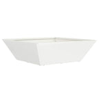 Vaso da giardino 5 pcs Bianco 50 x 50 x 15 cm