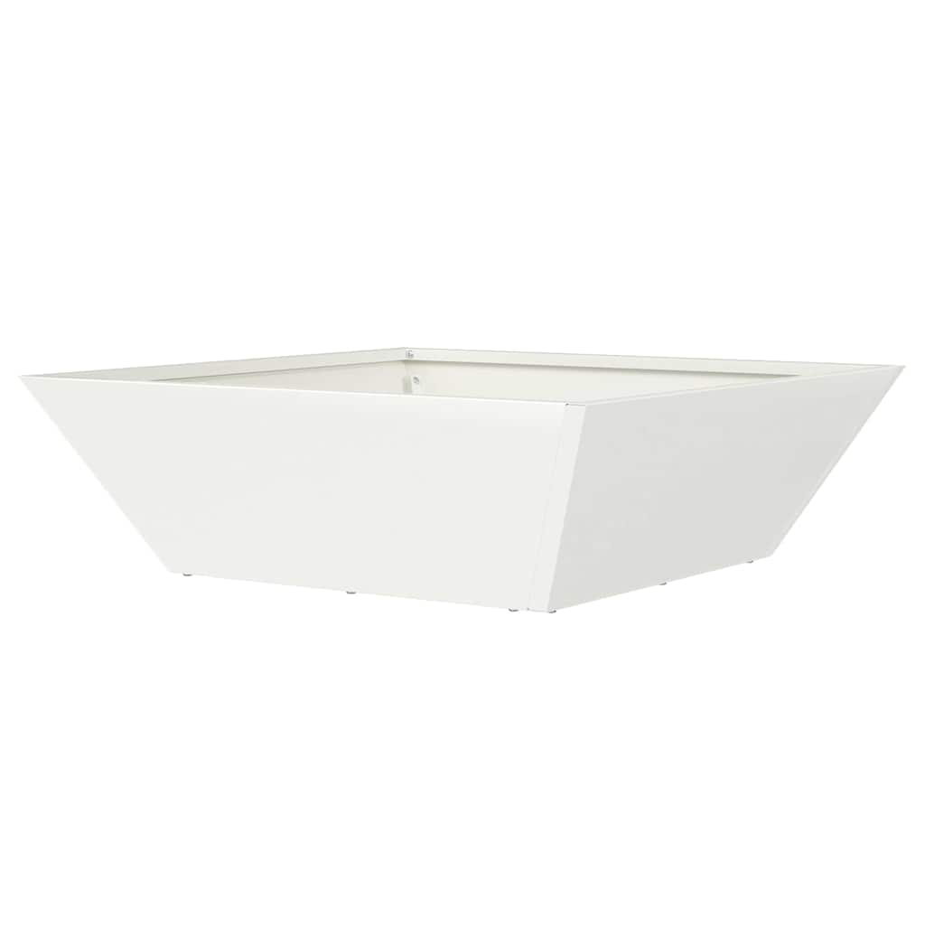 Vaso da giardino 5 pcs Bianco 50 x 50 x 15 cm