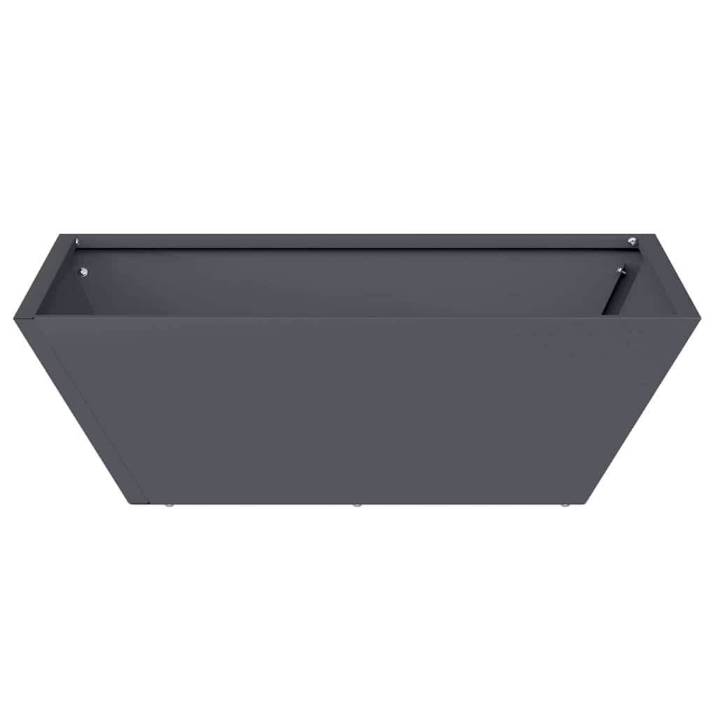 Vaso da giardino 5 pcs Antracite 50 x 50 x 15 cm