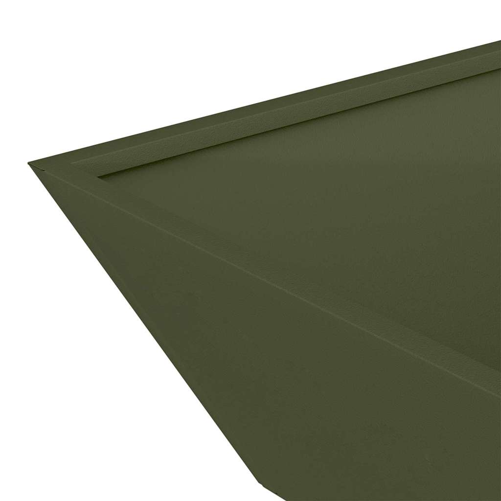 Vaso da giardino 5 pcs Verde oliva 50 x 50 x 15 cm