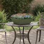 Vaso da giardino 5 pcs Verde oliva 50 x 50 x 15 cm