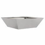 Vaso da giardino Argento 50 x 50 x 15 cm Acciaio inossidabile