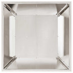 Vaso da giardino Argento 50 x 50 x 15 cm Acciaio inossidabile