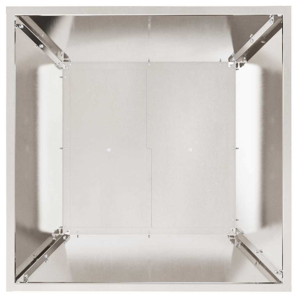 Vaso da giardino Argento 50 x 50 x 15 cm Acciaio inossidabile