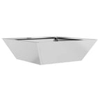 Vaso da giardino Argento 50 x 50 x 15 cm Acciaio zincato