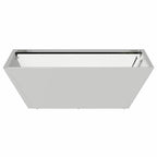 Vaso da giardino Argento 50 x 50 x 15 cm Acciaio zincato