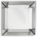 Vaso da giardino Argento 50 x 50 x 15 cm Acciaio zincato
