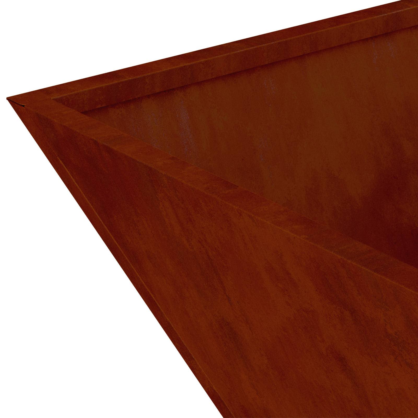 Vaso da giardino Ruggine 50 x 50 x 15 cm
