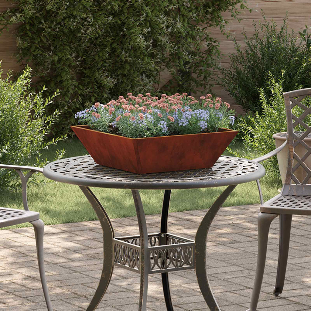 Vaso da giardino Ruggine 50 x 50 x 15 cm