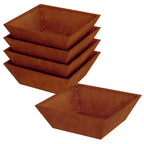 Vaso da giardino 5 pcs Ruggine 50 x 50 x 15 cm