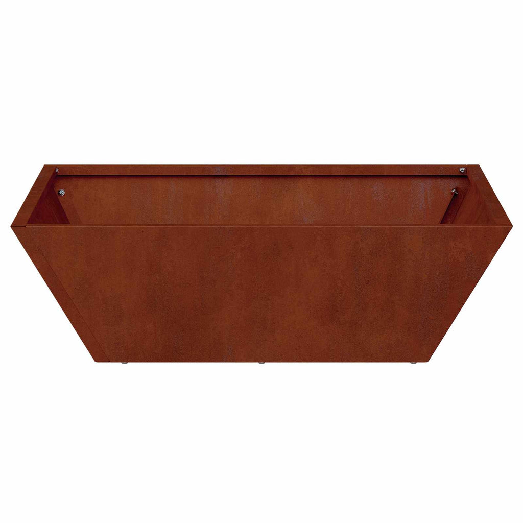 Vaso da giardino 5 pcs Ruggine 50 x 50 x 15 cm