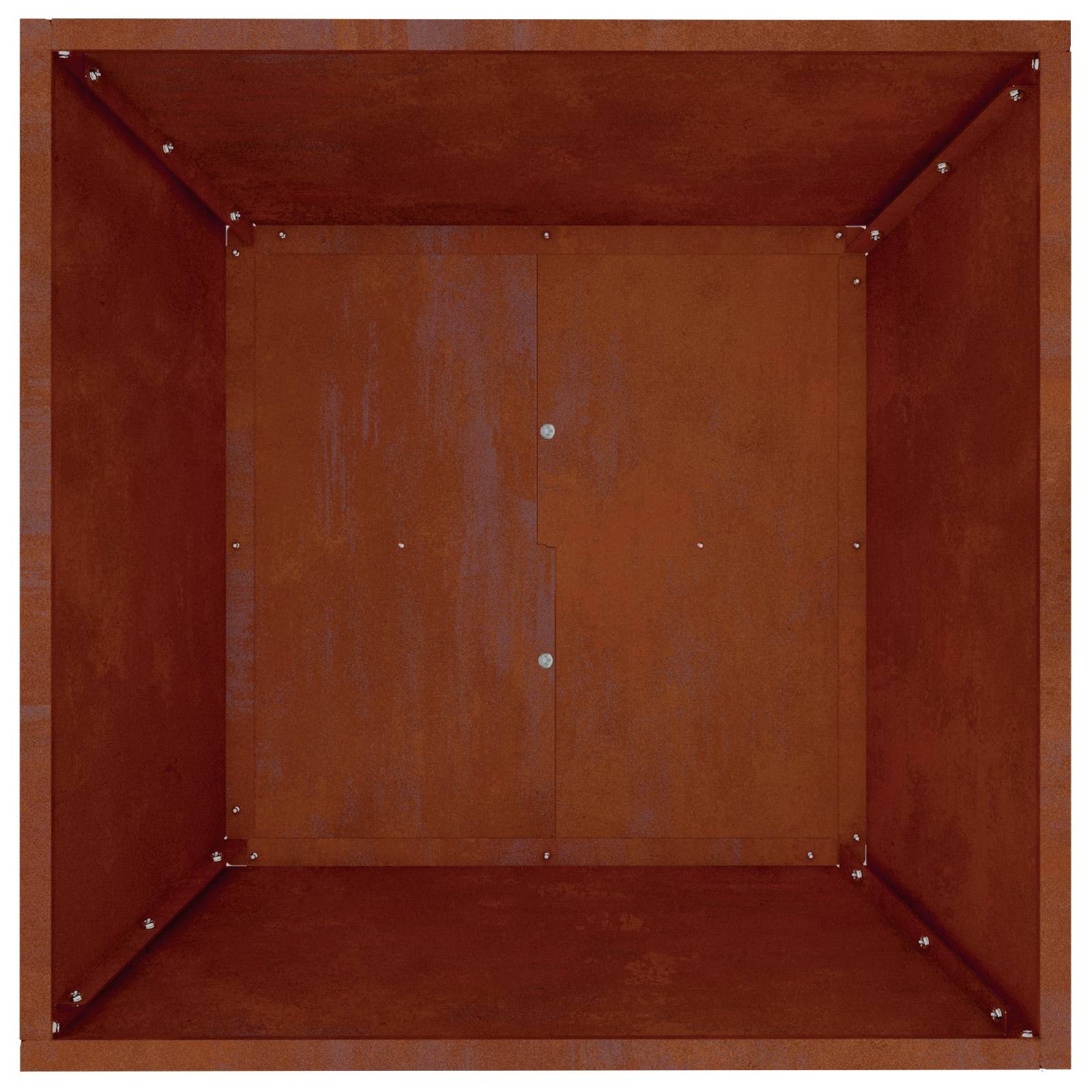 Vaso da giardino 5 pcs Ruggine 50 x 50 x 15 cm