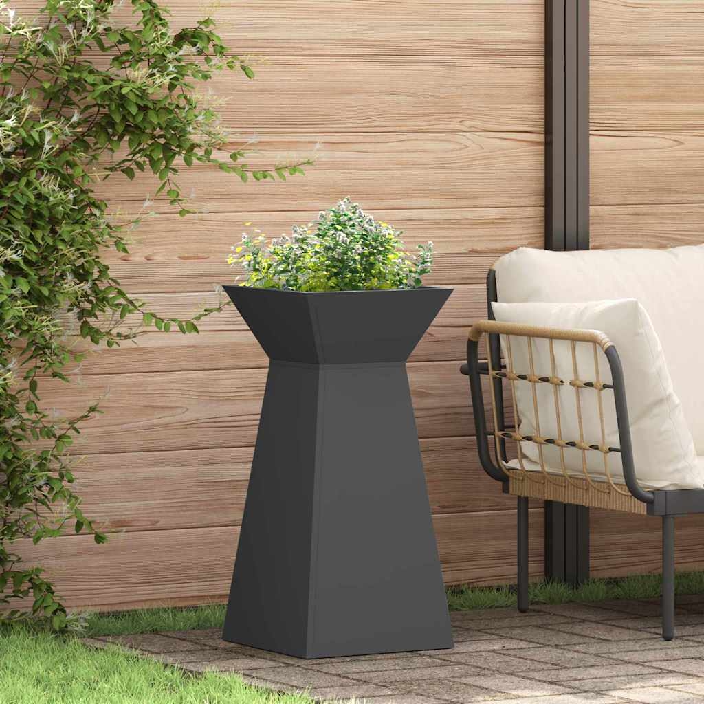 Vaso a Pilastro Nero 35 x 35 x 73 cm