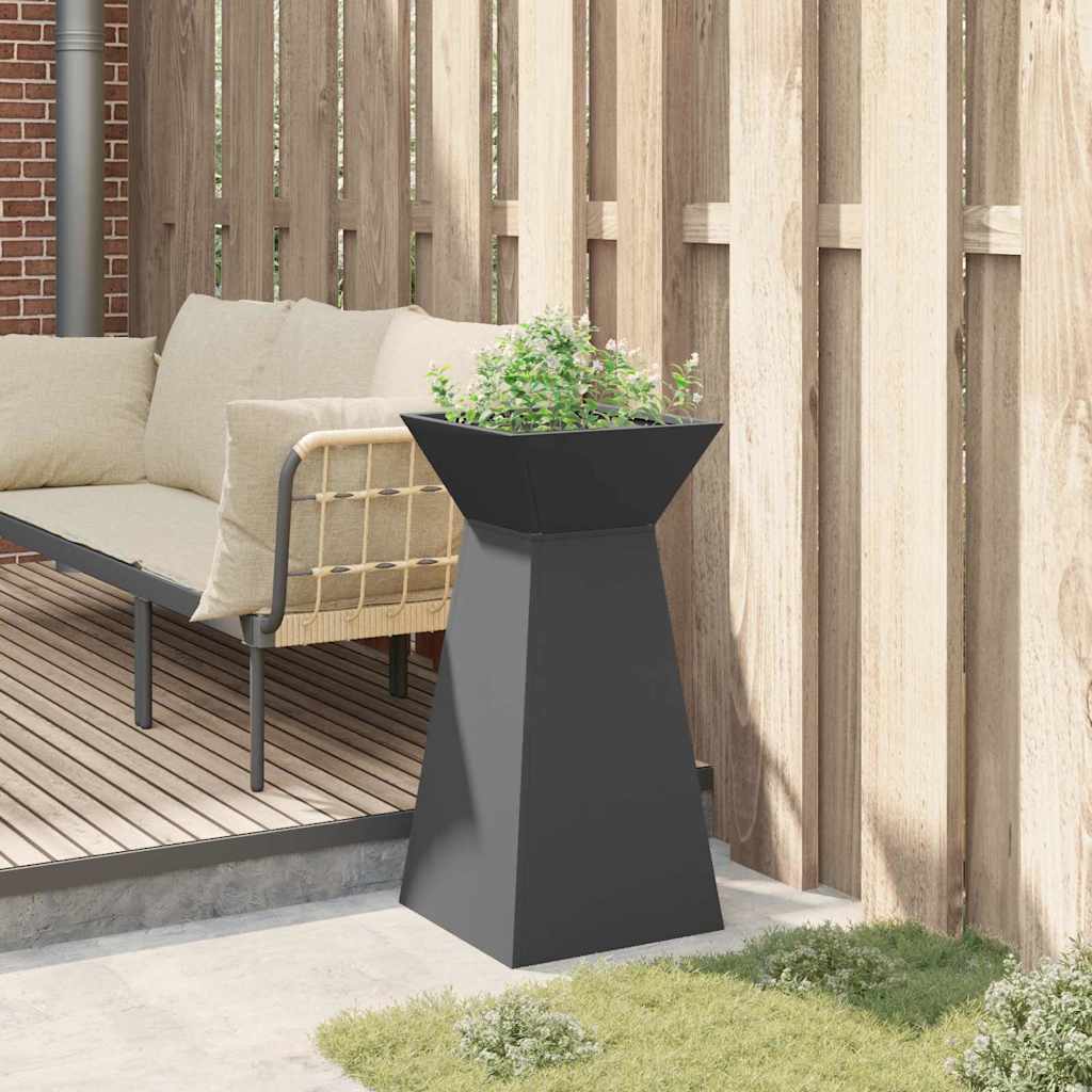 Vaso a Pilastro Nero 35 x 35 x 73 cm