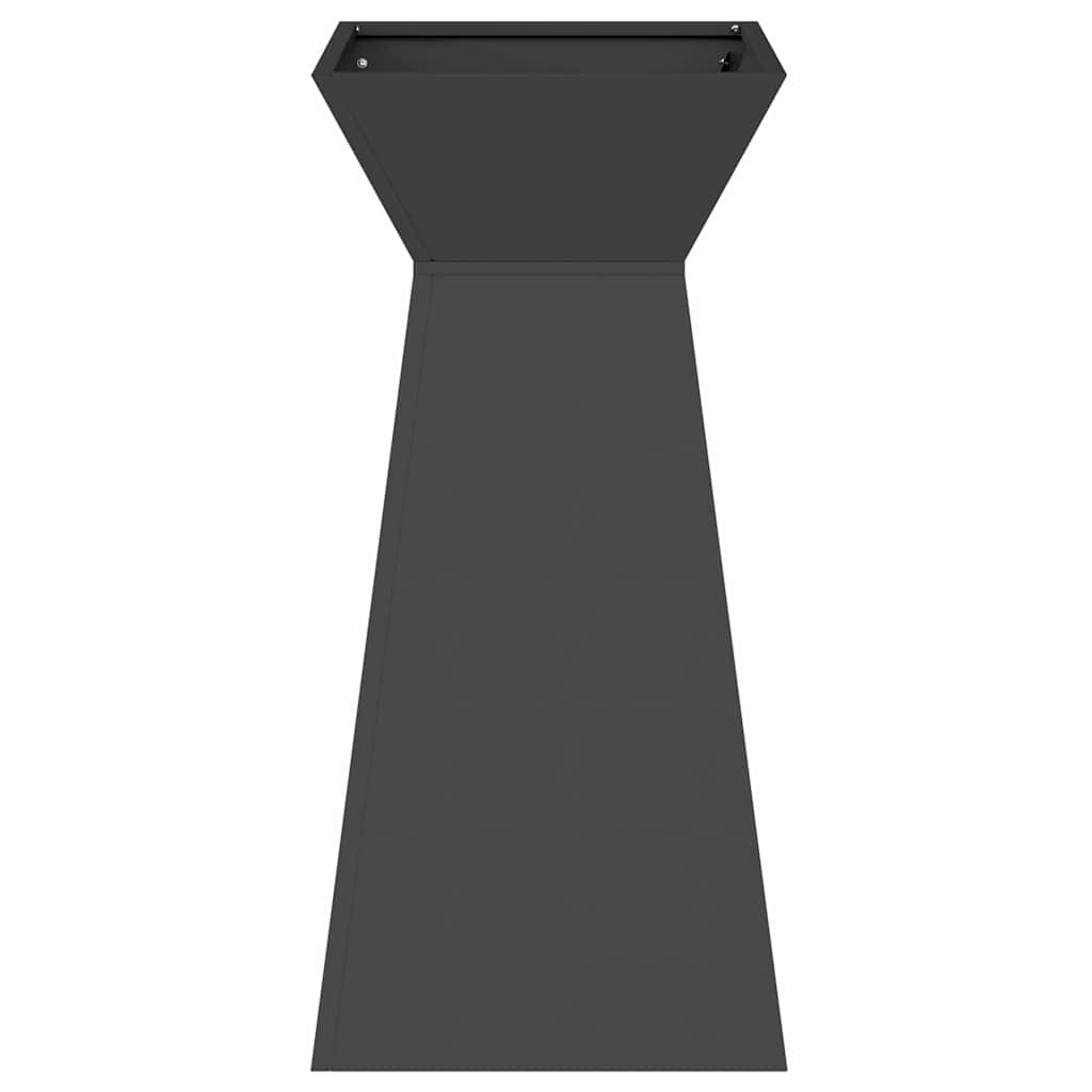 Vaso a Pilastro Nero 35 x 35 x 73 cm