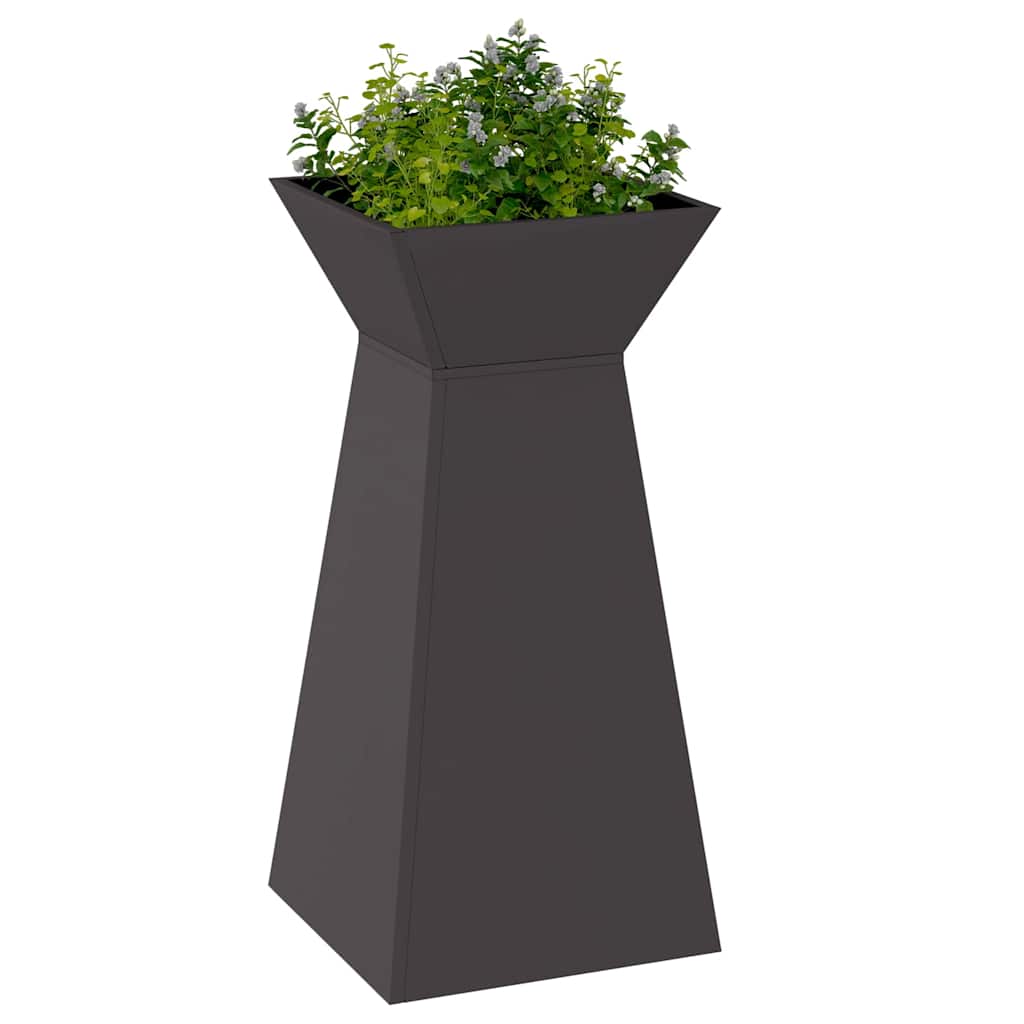 Vaso a Pilastro Nero 35 x 35 x 73 cm