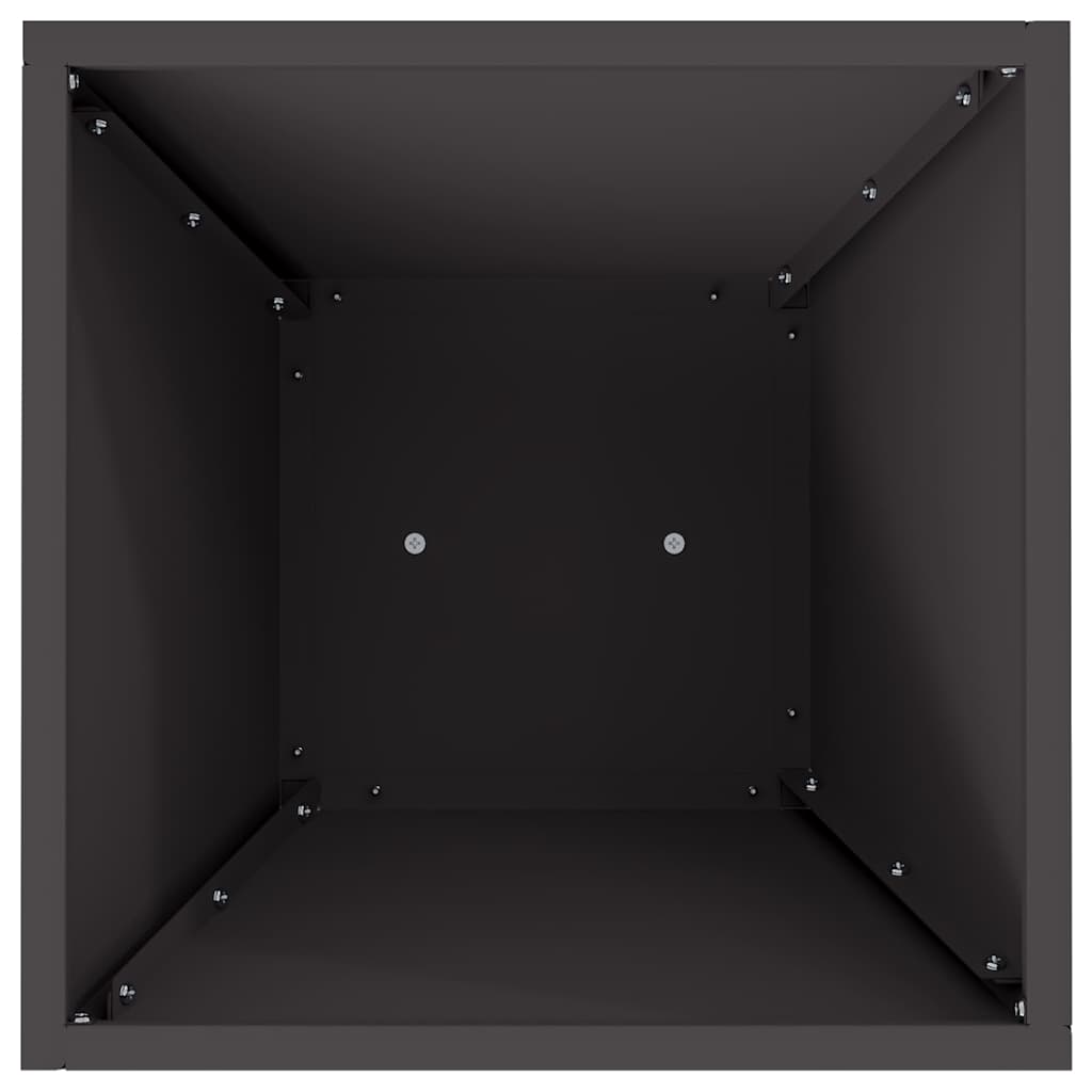 Vaso a Pilastro Nero 35 x 35 x 73 cm