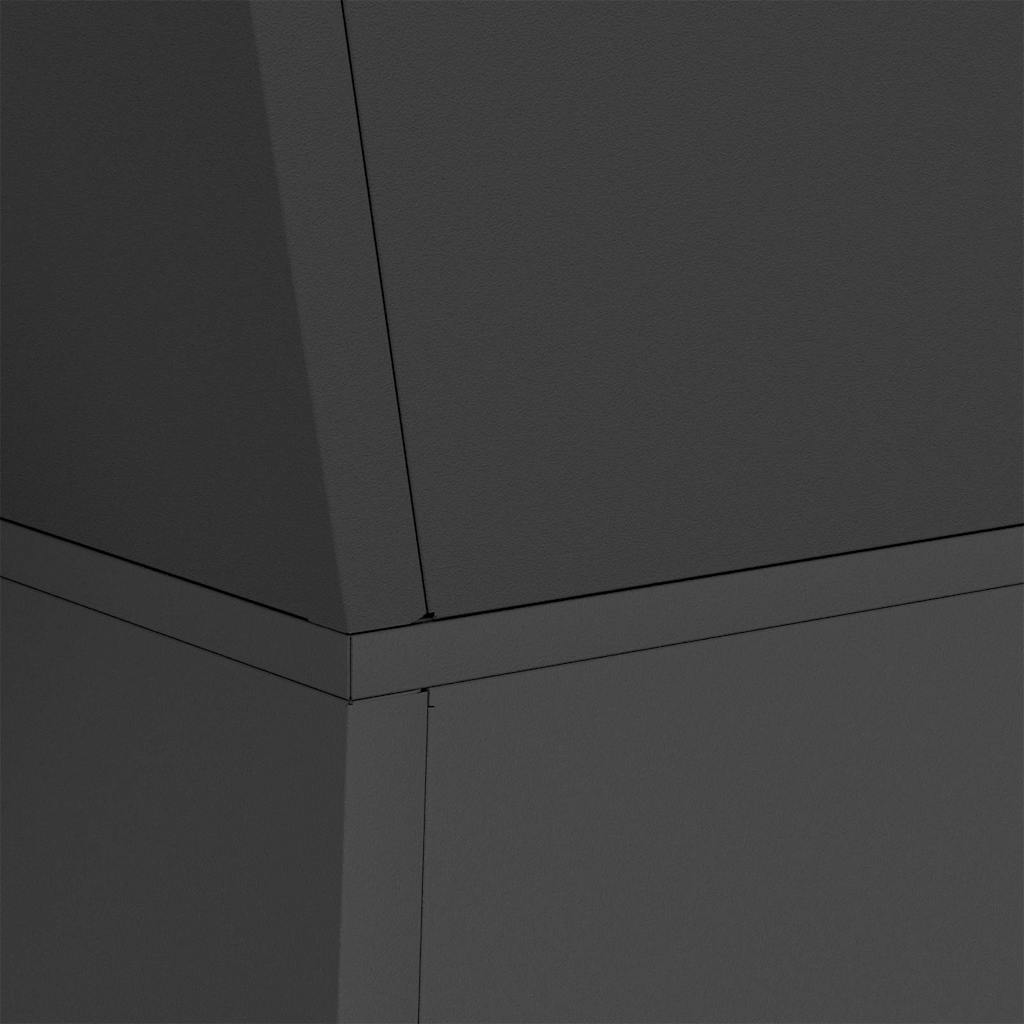 Vaso a Pilastro 2 pcs Nero 35 x 35 x 73 cm