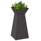 Vaso a Pilastro 2 pcs Nero 35 x 35 x 73 cm